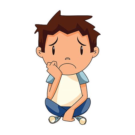 Sad Little Boy Cartoon