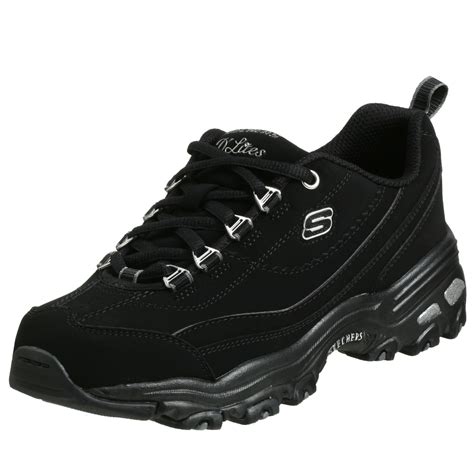 Skechers Women's D'Lites-Raptures Sneaker Black Sneakers Shoes ...