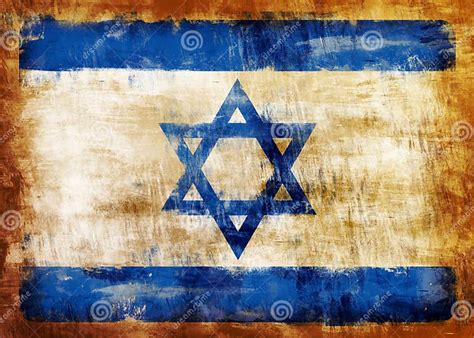 Israel old painted flag stock illustration. Illustration of scratched ...