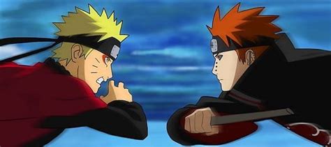 When does Naruto fight Pain?