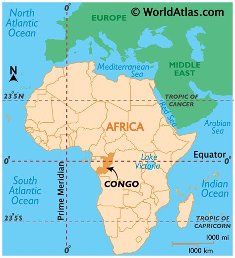 Congo Map / Geography of Congo / Map of Congo - Worldatlas.com