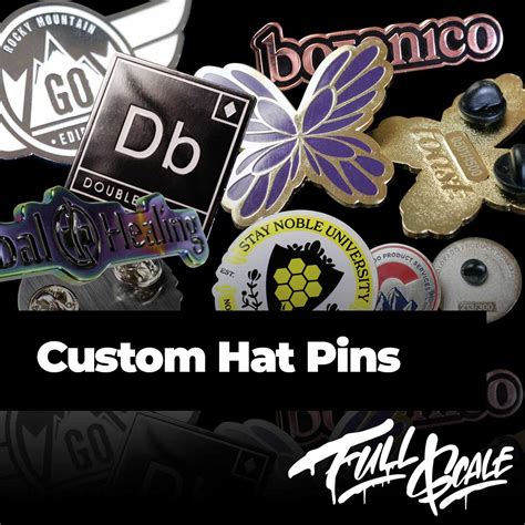 Custom Hat Pins - Promotional Products Designed at Full Scale