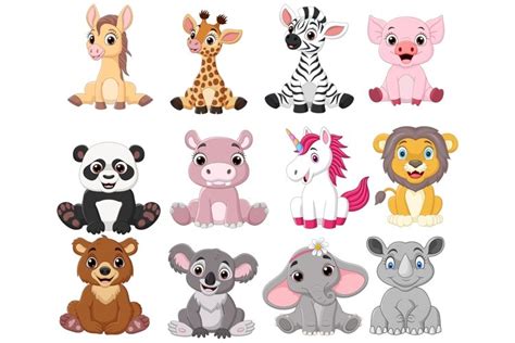 Baby Zoo Animals Cartoon