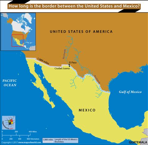 How long is the border between the United States and Mexico? - Answers