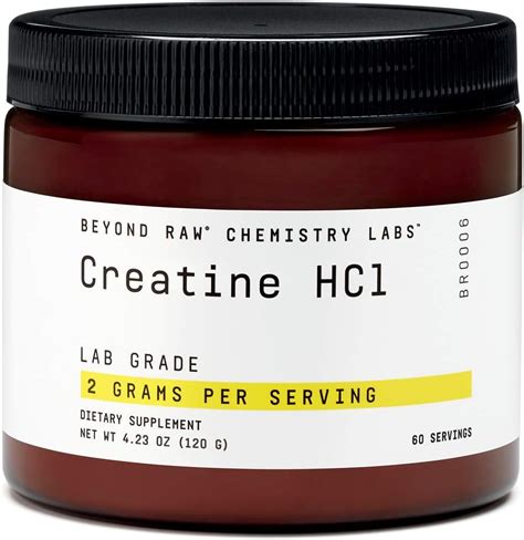 Beyond Raw Chemistry Labs Creatine HCl Powder | Improves Muscle ...