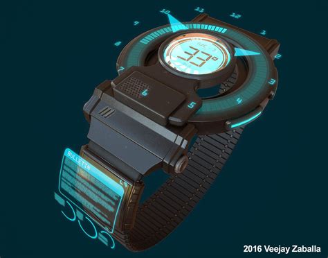 Sci-Fi Wristwatch, VeeJay Zaballa on ArtStation at https://www ...