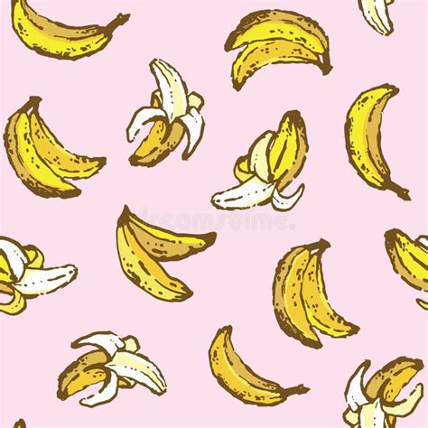 Cute Banana Wallpaper. Vector File Stock Vector - Illustration of ...