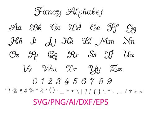 Fancy Cursive Script Font