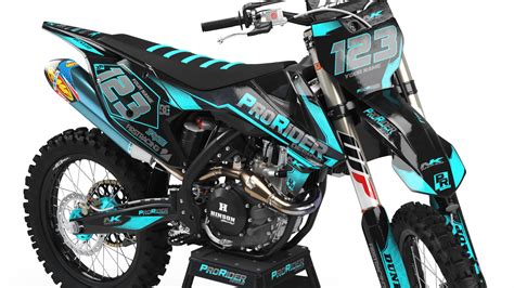 Custom dirt bike Graphics kit PRO RIDER DESIGN CA34X | custom-graphics-mx