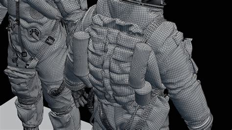 SPACESUIT Orange ACES 3D model | CGTrader