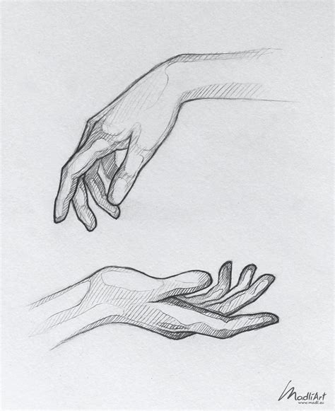 Sketchbook drawing of hands, fingers, close up I Pencil Line Art idea I ...