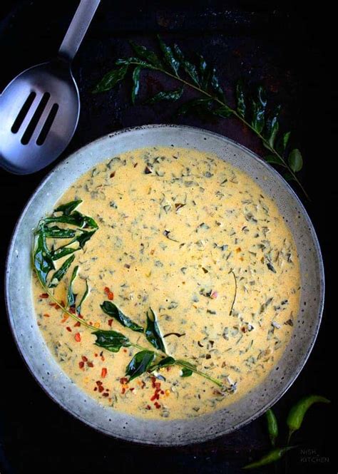 Spinach Yogurt Curry | Palak Moru Curry - NISH KITCHEN