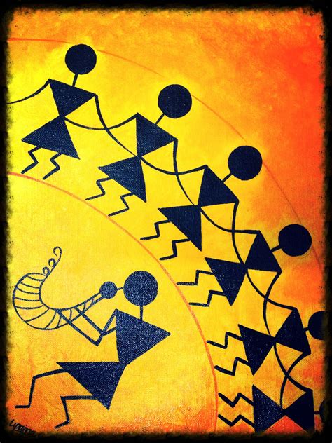 Warli Art Painting For Kids