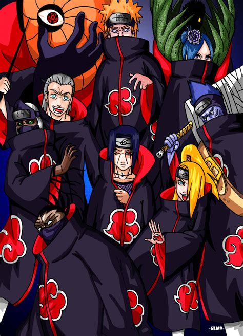 All Akatsuki members by 6LM9 on DeviantArt