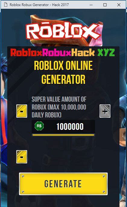 Robux generator made by roblox