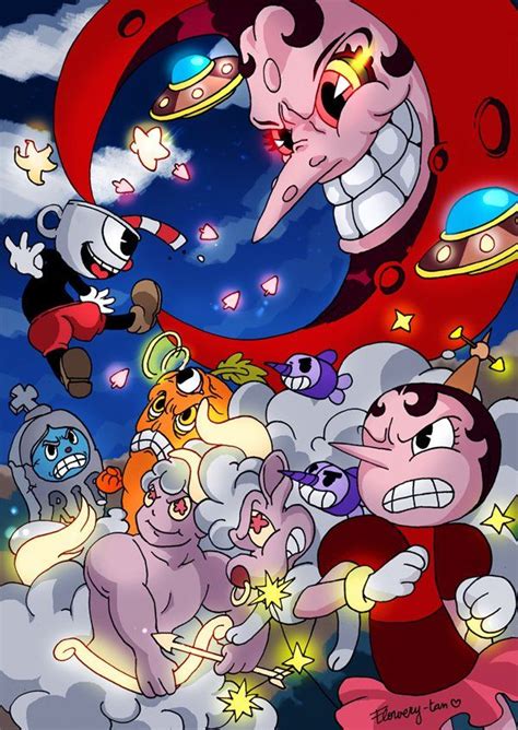 Cuphead Boss Fight by Flowery-Cemetery.deviantart.com on @DeviantArt ...