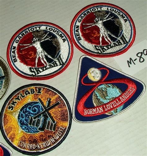 #VINTAGE NASA SKYLAB MISSION PATCHES LOT w 7 PATCHES #M