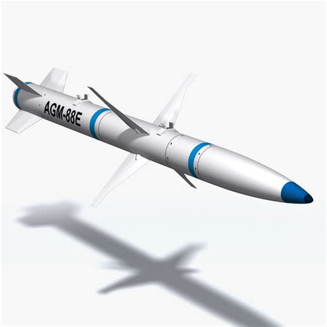 agm-88 harm missile 3d model