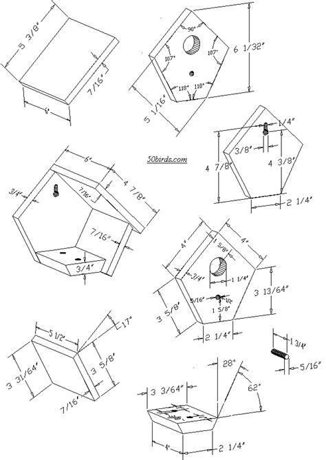 Swinging Wren Chickadee Birdhouse Plans | Bird house kits, Bird houses ...