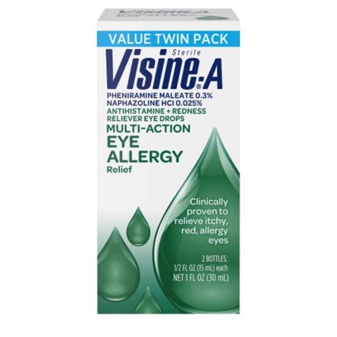 Visine® Visine-A Multi-Action Allergy Relief Eye Drops, 2 ct / 0.5 fl ...