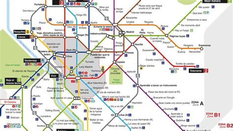 Madrid: El mapa del metro “versión confinamiento”