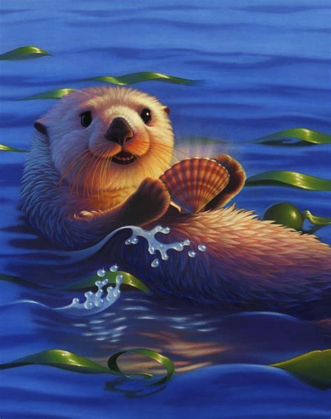 Artist Representative - Nature - 4 | Otter illustration, Otter art, Sea ...