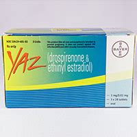 YAZ (Drospirenone,Ethinyl estradiol) dosage, indication, interactions ...