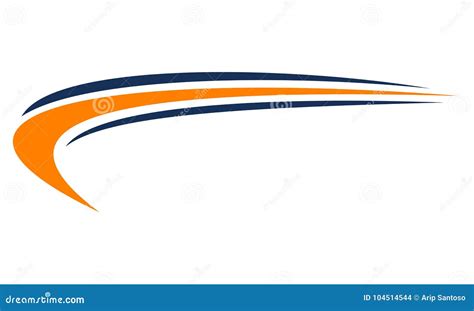 Swoosh Template Logo Design Stock Vector - Illustration of emblem, icon ...