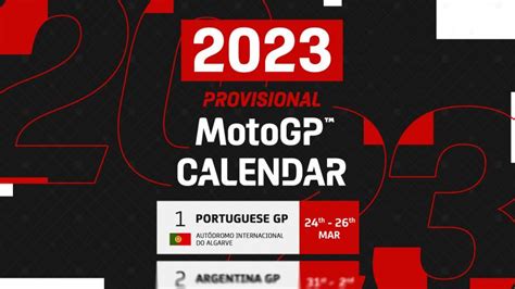 Calendrier provisoire 2023 du MotoGP™ : dates et circuits ! | MotoGP™