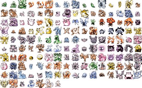 Having a look at some of the Pokemon Green version sprites makes me ...