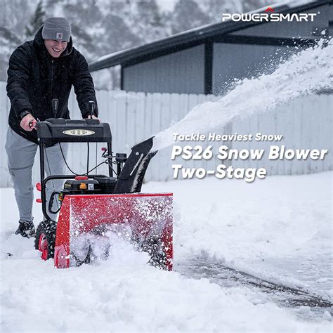 26'' 212cc Two Stage Gas Snow Blower w/ Electric Start PSSW2260LED ...