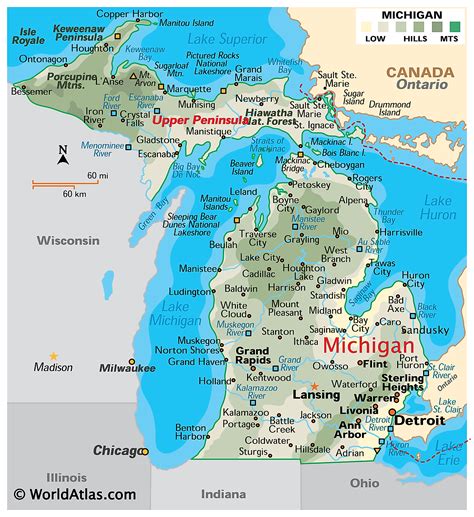 Michigan Maps & Facts - World Atlas | Société historique