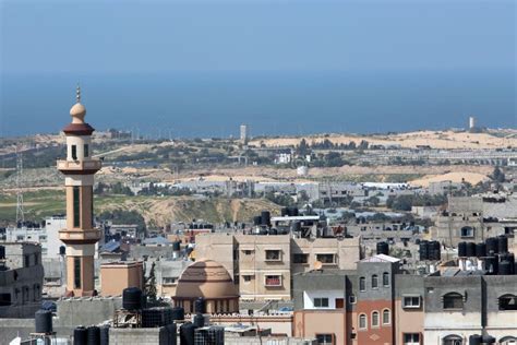 Picture Taken from the Gaza Strip Border Town of Rafah in the Gaza ...