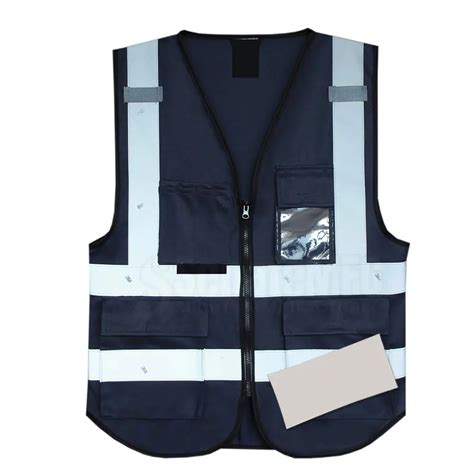 Factory Custom Made Vest Construction High Visibility Work Reflector ...