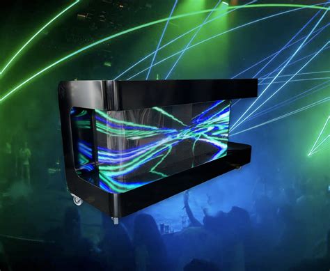 Led dj booth Curved Black - Led DJ Booth