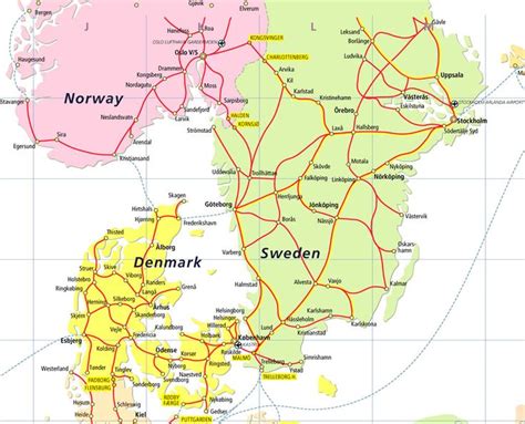 Scandinavia Eurail Pass | Eurail, Sweden map, Eurail map