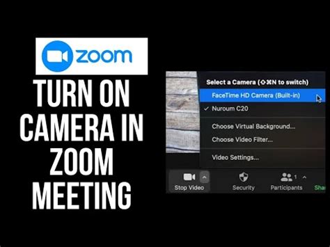 How to Turn on Camera in Zoom Meeting | Zoom Tutorial - YouTube