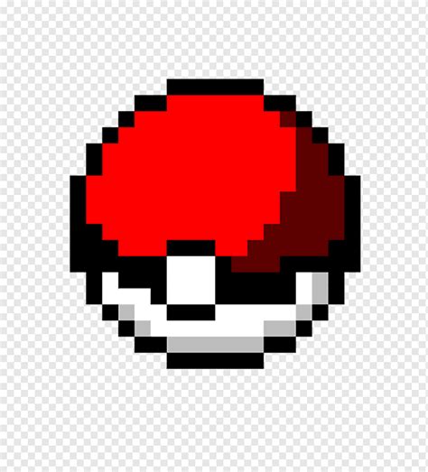 Pokemon Ball Pixel Art Grid - emsekflol.com