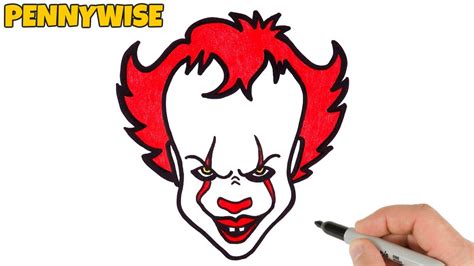 How to Draw Pennywise Easy | Halloween Drawings