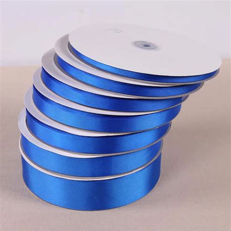 25 Yards\lot 6mm 40 mm Width DIY Material Blue Polyester Ribbons ...