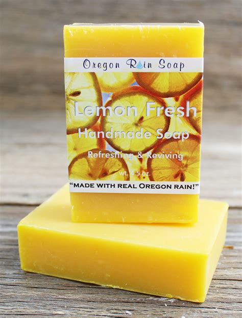 All Natural Handmade Lemon Fresh Soap | Oregon Rain Soap