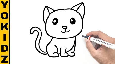 How to draw a Cat | Cat drawing Easy - YouTube