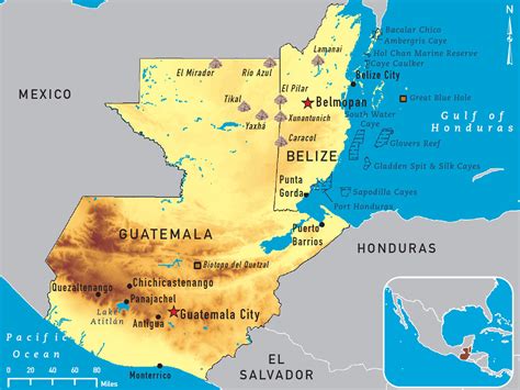 Peten Guatemala Map