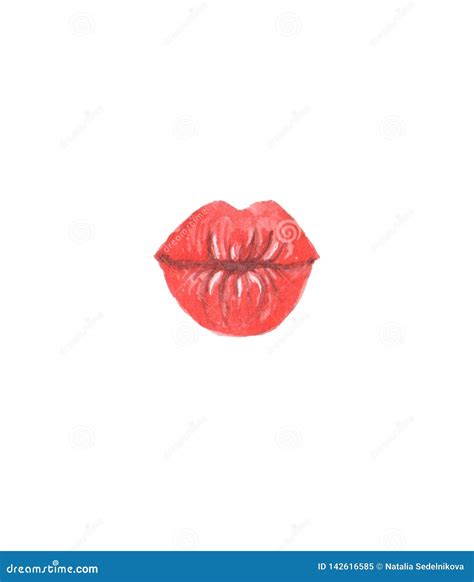 Illustration of Watercolor Lips Stock Image - Image of abstraction ...