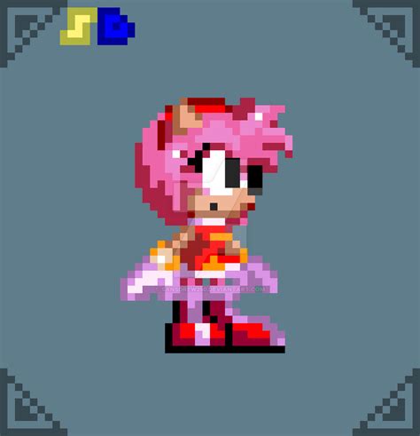 [Sonic] Amy Rose sprite by SansDrew250 on DeviantArt