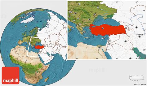 Turkey Map Continent