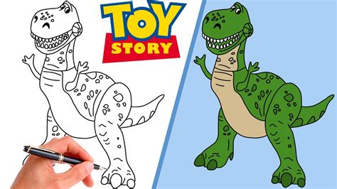 How To Draw REX FROM TOY STORY // Step-By-Step