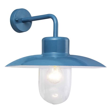 Blooma Mara Blue Mains Powered External Wall Light | Departments | DIY ...