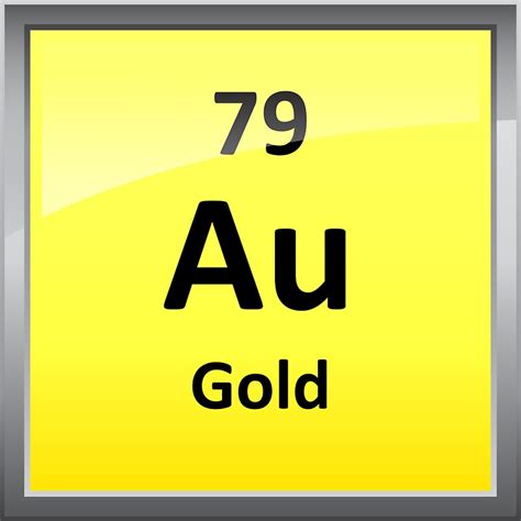 "Gold Chemical Element Symbol - Periodic Table" Stickers by ...