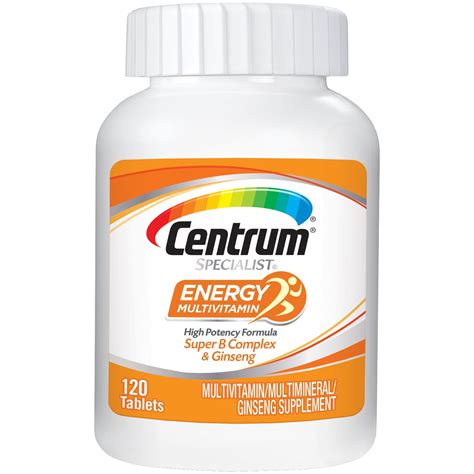 Centrum Specialist Energy Vitamin, Multivitamin/Multimineral Supplement ...